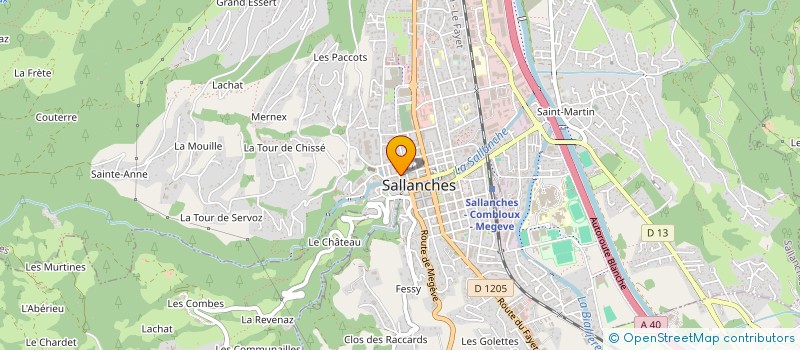 localisation de l'entreprise MONSIEUR STEPHEN LEPERS  SALLANCHES