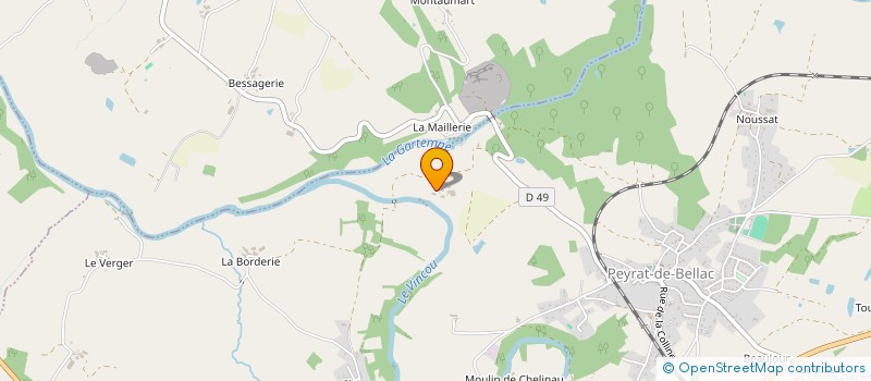 localisation de l'entreprise MONSIEUR STEPHEN LLOYD  PEYRAT-DE-BELLAC