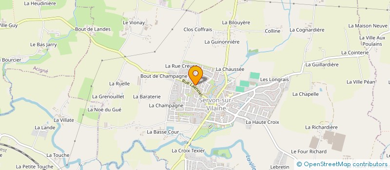 localisation de l'entreprise MONSIEUR STEPHEN MALHERBE  SERVON-SUR-VILAINE