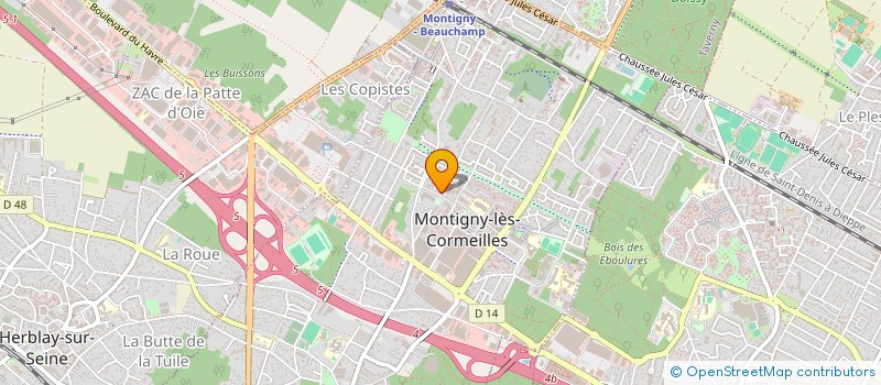 localisation de l'entreprise MONSIEUR STEPHEN OGYFASE MENSAH  MONTIGNY-LES-CORMEILLES