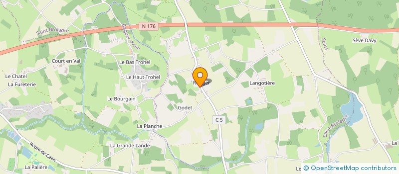 localisation de l'entreprise MONSIEUR STEPHEN OLIVE  SAINT-BROLADRE