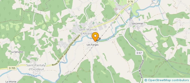 localisation de l'entreprise MONSIEUR STEPHEN SARTARELLI  SAINT MARTIAL D ALBAREDE