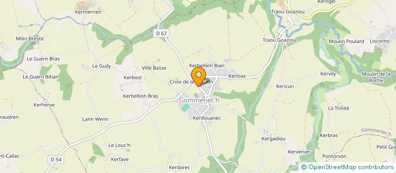 localisation de l'entreprise MONSIEUR STEPHEN SCHWANBECK  GOMMENEC'H