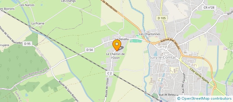 localisation de l'entreprise MONSIEUR STEPHEN SIKORA  SURY-LE-COMTAL