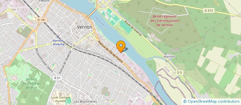 localisation de l'entreprise MONSIEUR STEPHEN SUCHET  VERNON