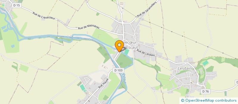 localisation de l'entreprise MONSIEUR STEPHEN THOMAS  CREVECUR-SUR-L'ESCAUT