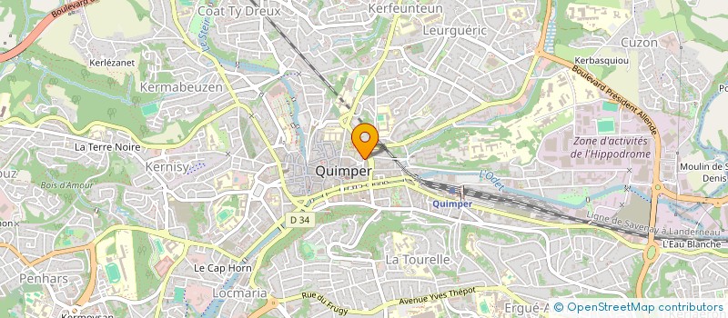 localisation de l'entreprise MONSIEUR STEPHEN YATES à QUIMPER