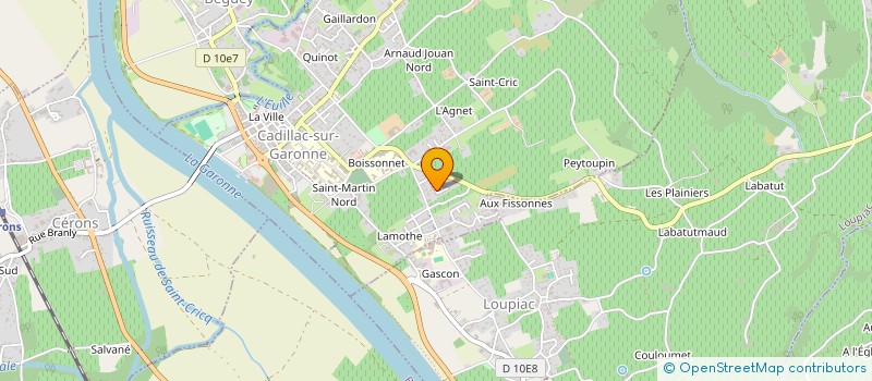 localisation de l'entreprise MONSIEUR STEPHNE DANEY  CADILLAC-SUR-GARONNE