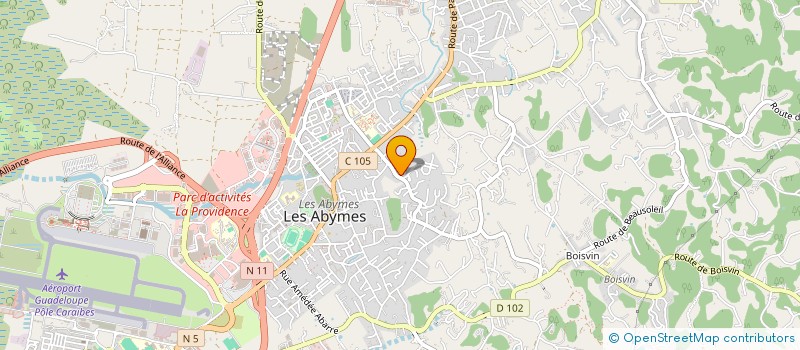 localisation de l'entreprise MONSIEUR STERLIN HENRY à LES ABYMES