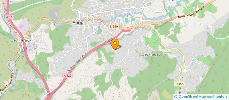 localisation de l'entreprise MONSIEUR STEVAN JOBERT  AURIOL