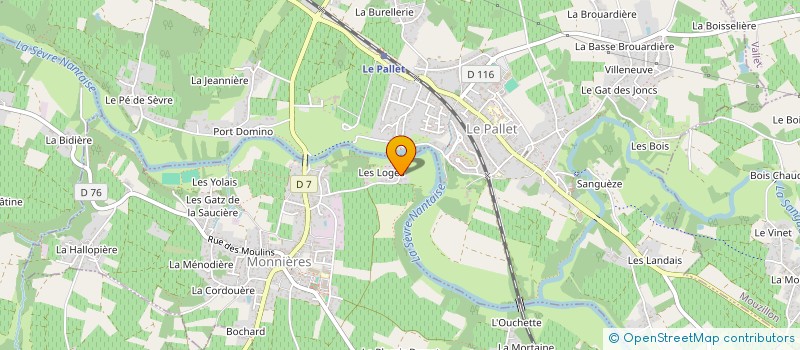 localisation de l'entreprise MONSIEUR STEVAN LE BELLAC  MONNIERES