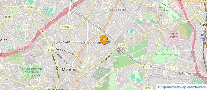 localisation de l'entreprise MONSIEUR STEVAN LEBRAS à MONTREUIL