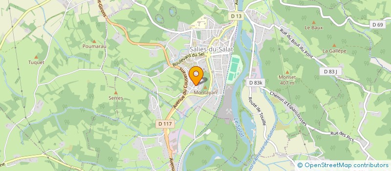 localisation de l'entreprise MONSIEUR STEVAN STAKIC  SALIES-DU-SALAT