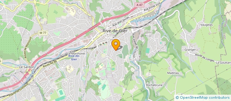 localisation de l'entreprise MONSIEUR STEVE ABBIATI  RIVE-DE-GIER