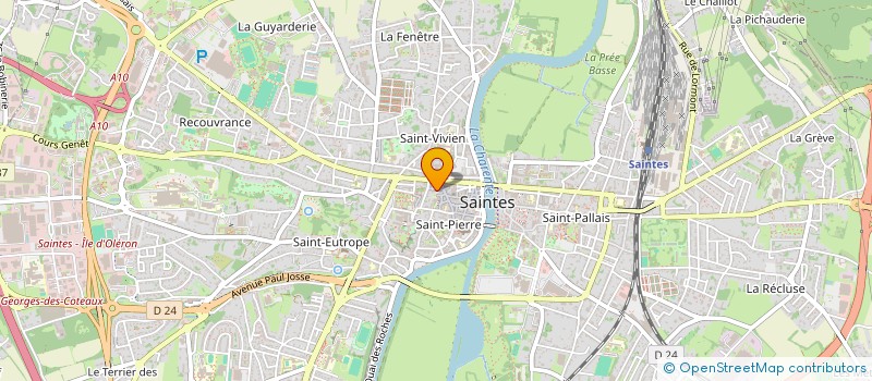 localisation de l'entreprise MONSIEUR STEVE ALLAMARGOT  NIEUL-LES-SAINTES