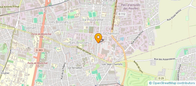 localisation de l'entreprise MONSIEUR STEVE AMARACHE  VAULX-EN-VELIN