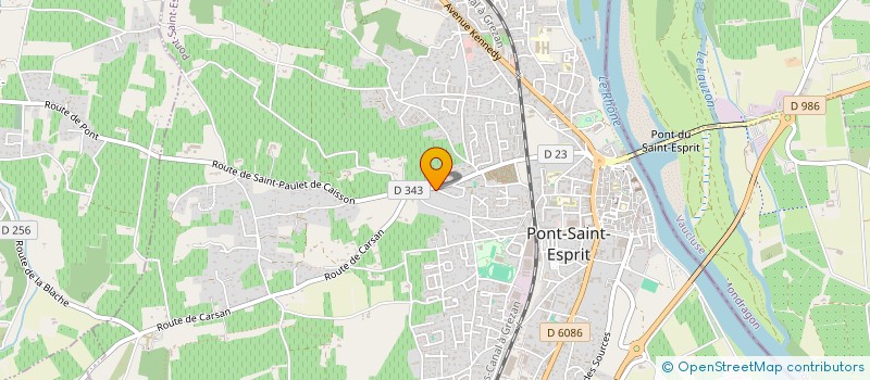 localisation de l'entreprise MONSIEUR STEVE ASCHENBRENNER  PONT-SAINT-ESPRIT