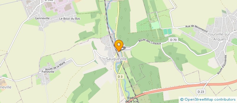 localisation de l'entreprise MONSIEUR STEVE BELLET  SAUQUEVILLE