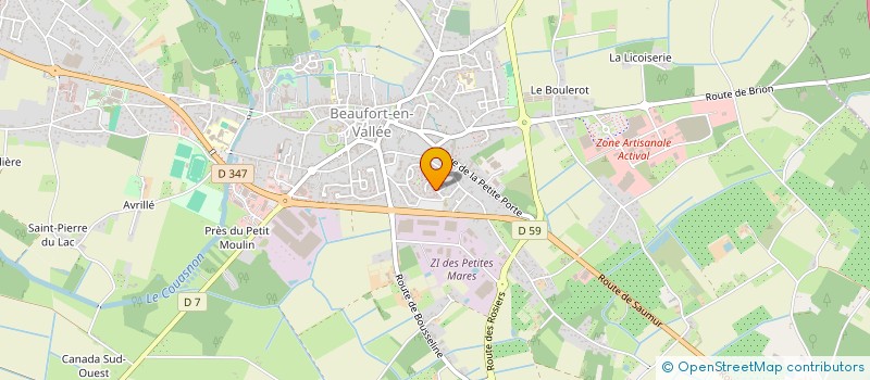 localisation de l'entreprise MONSIEUR STEVE BERNARD  BEAUFORT-EN-ANJOU