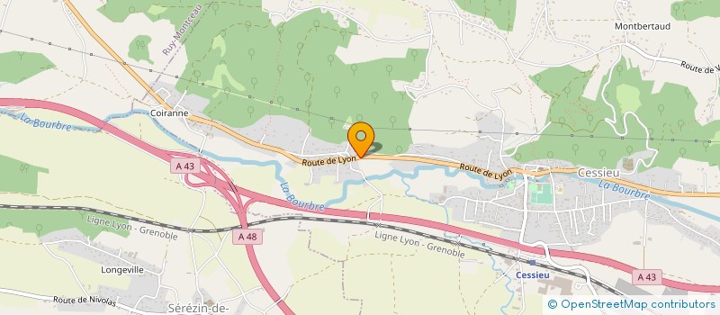 localisation de l'entreprise MONSIEUR STEVE BERTRAND  CESSIEU