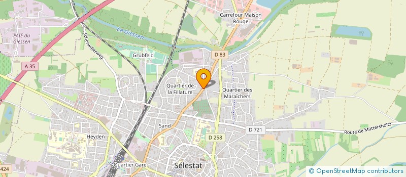 localisation de l'entreprise MONSIEUR STEVE BODEIN  SELESTAT