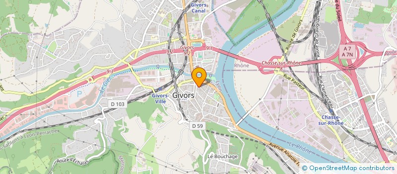 localisation de l'entreprise MONSIEUR STEVE BONDE à GIVORS