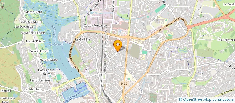 localisation de l'entreprise MONSIEUR STEVE BONVALET  LES SABLES D'OLONNE