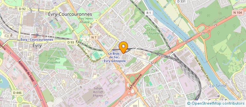 localisation de l'entreprise MONSIEUR STEVE BOUKAM WAMBO  EVRY-COURCOURONNES