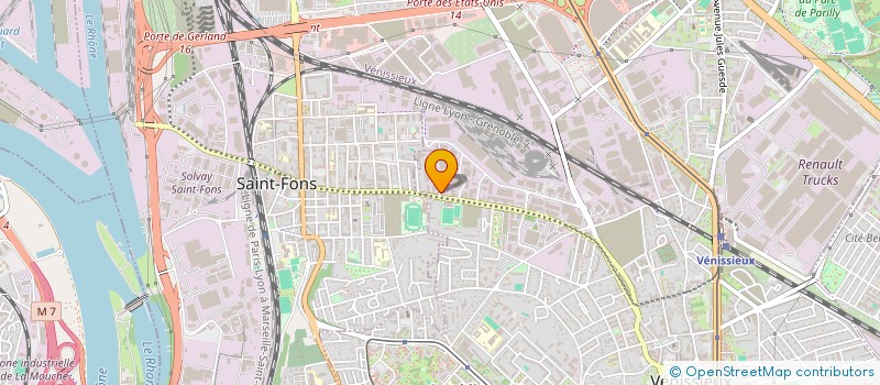 localisation de l'entreprise MONSIEUR STEVE BUSSON  VENISSIEUX