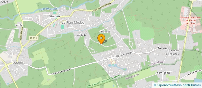 localisation de l'entreprise MONSIEUR STEVE CANCY  LE PIAN MEDOC