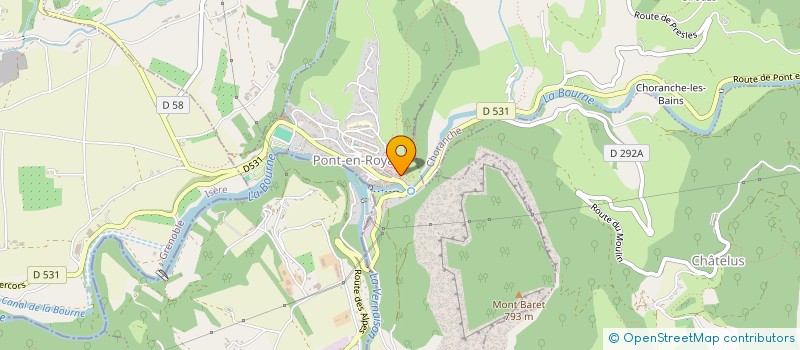 localisation de l'entreprise MONSIEUR STEVE CHAMPENOIS  PONT-EN-ROYANS