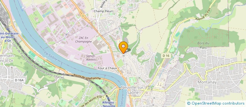 localisation de l'entreprise MONSIEUR STEVE CHAREL  NEUVILLE SUR SAONE