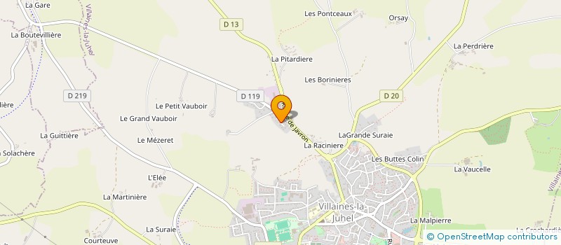 localisation de l'entreprise MONSIEUR STEVE CHEDOR à VILLAINES LA JUHEL
