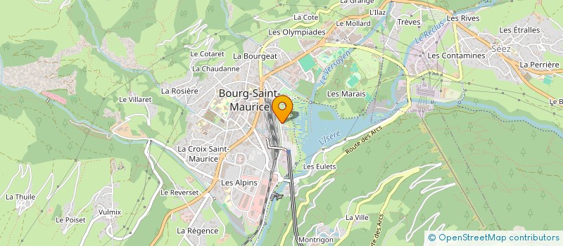 localisation de l'entreprise MONSIEUR STEVE CHIAPPINI  BOURG-SAINT-MAURICE