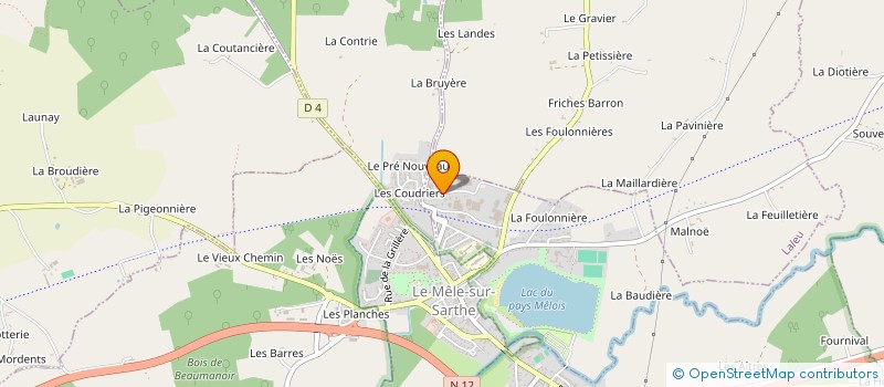 localisation de l'entreprise MONSIEUR STEVE CLEREMBAUT à COULONGES-SUR-SARTHE