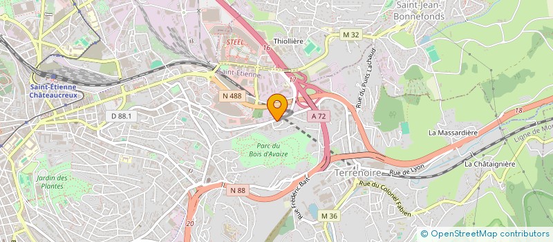 localisation de l'entreprise MONSIEUR STEVE COGNET  SAINT-ETIENNE