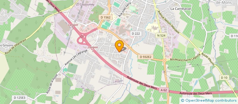 localisation de l'entreprise MONSIEUR STEVE CONSTANT  LANGON