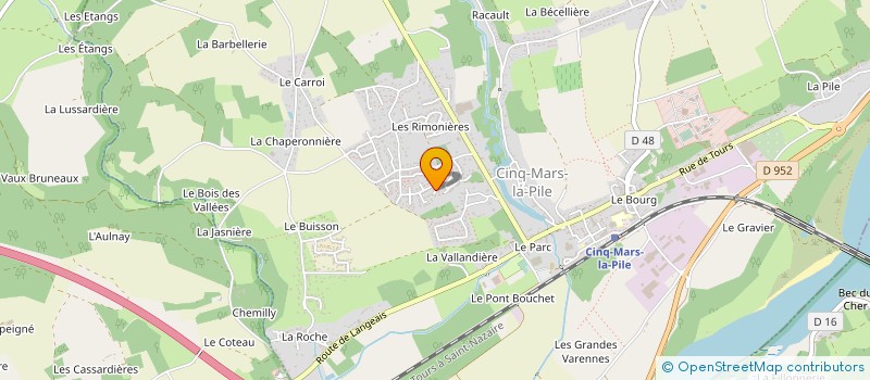 localisation de l'entreprise MONSIEUR STEVE COURATIN  CINQ-MARS-LA-PILE