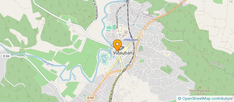 localisation de l'entreprise MONSIEUR STEVE CUCCUREDDU  VIDAUBAN