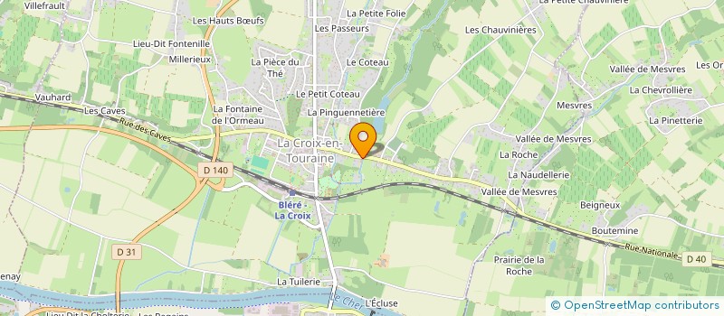 localisation de l'entreprise MONSIEUR STEVE DELAIDDE  LA CROIX-EN-TOURAINE