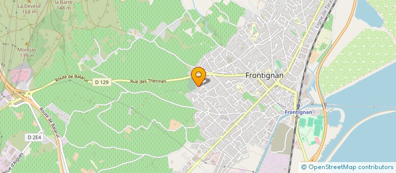 localisation de l'entreprise MONSIEUR STEVE DELPLANQUE à FRONTIGNAN