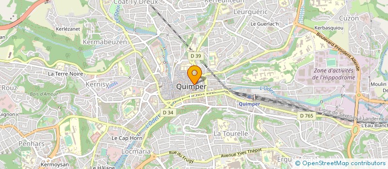 localisation de l'entreprise MONSIEUR STEVE DESLAURIERS à QUIMPER