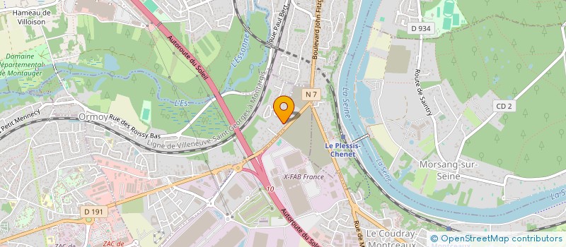 localisation de l'entreprise MONSIEUR STEVE DETOURBET  ORMOY