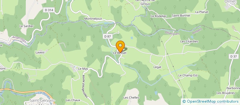 localisation de l'entreprise MONSIEUR STEVE DRICOT  OLLIERGUES