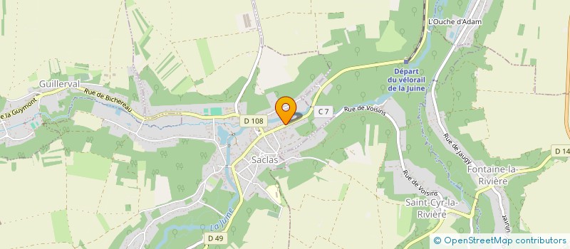 localisation de l'entreprise MONSIEUR STEVE DUBOST  SACLAS