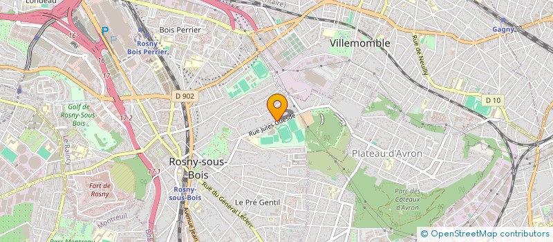 localisation de l'entreprise MONSIEUR STEVE FALCK à ROSNY-SOUS-BOIS