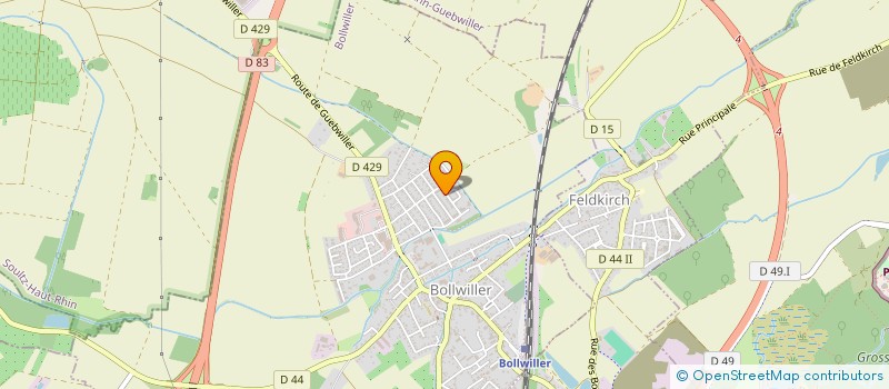 localisation de l'entreprise MONSIEUR STEVE FALLECKER  BOLLWILLER