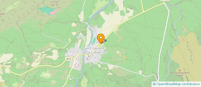 localisation de l'entreprise MONSIEUR STEVE FRISQUE  SAINT-LAURENT-DE-LA-CABRERISSE