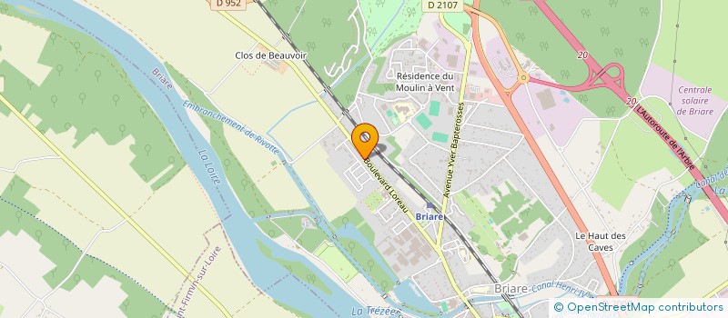 localisation de l'entreprise MONSIEUR STEVE GAUDICHON  BRIARE