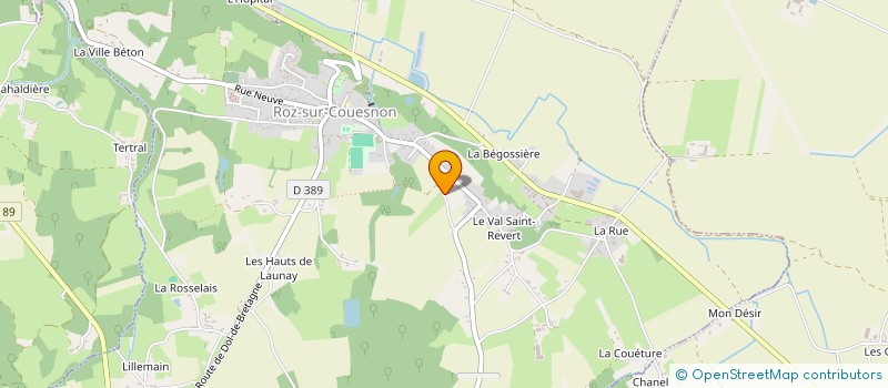 localisation de l'entreprise MONSIEUR STEVE GAYET  ROZ-SUR-COUESNON